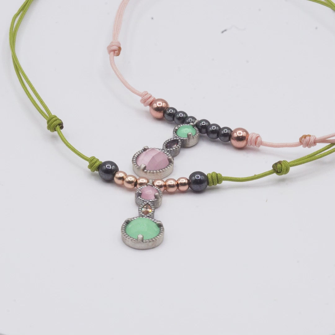 Colgante Plata Macramé