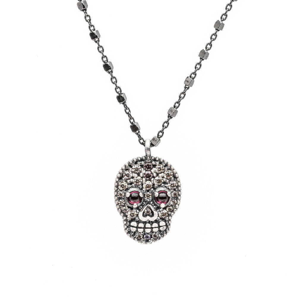 Colgante plata calavera