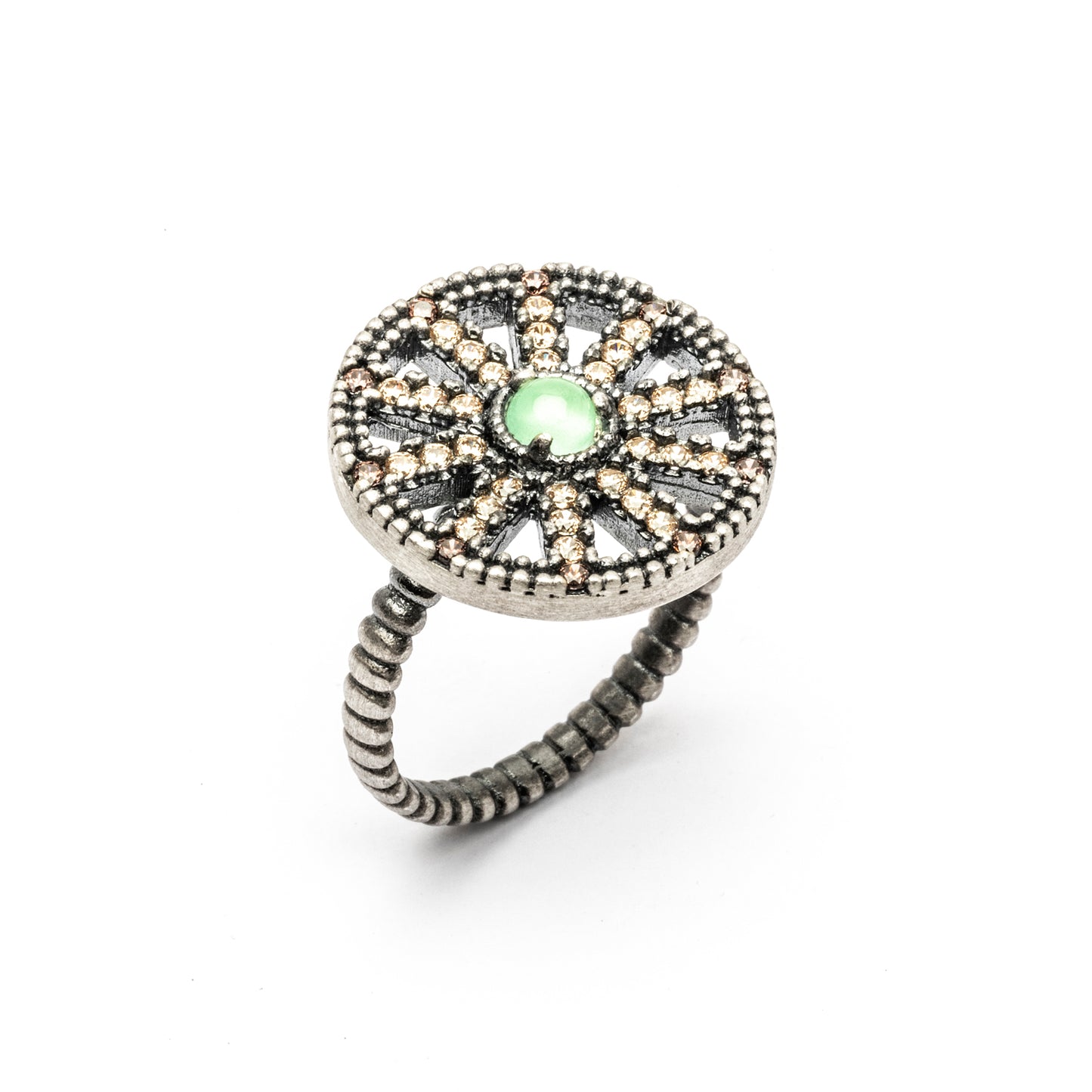 15500 ANILLO CALCEDONIA, CIRCONITA CAVA, BROWN
