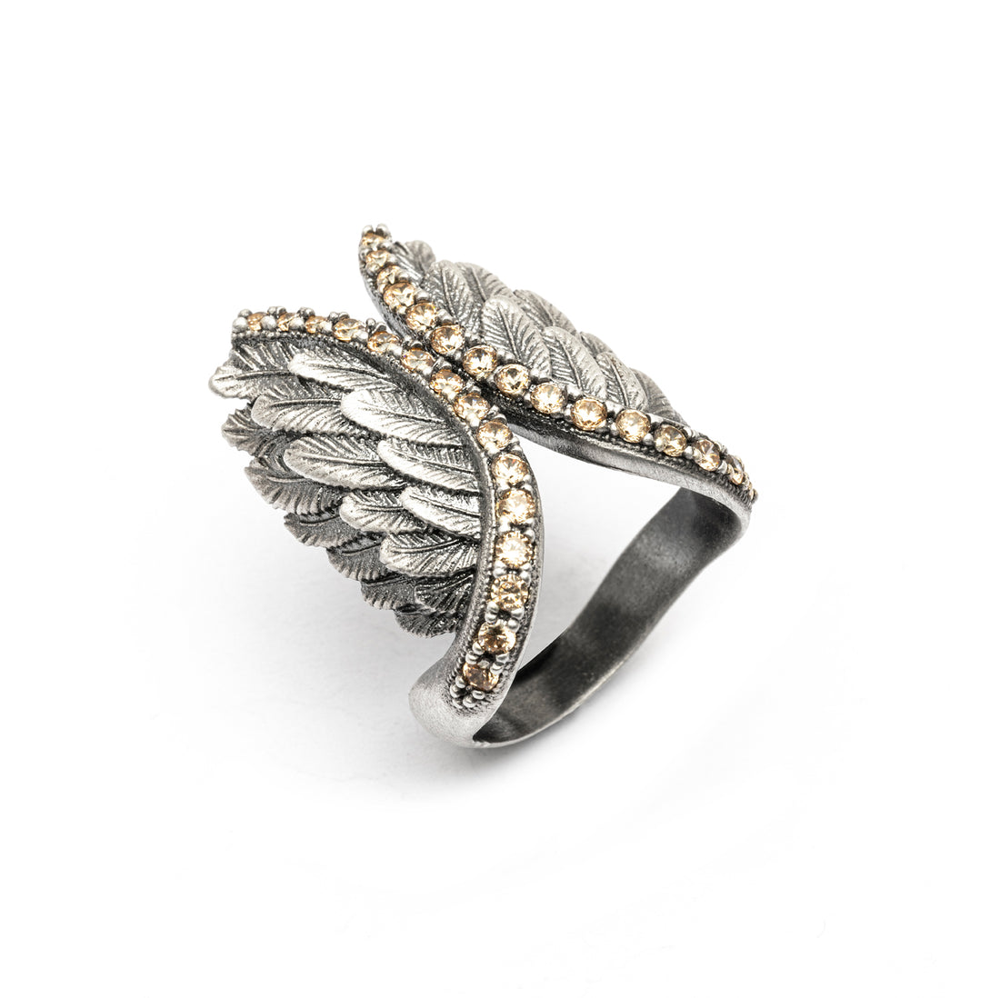 Anillo plata alas