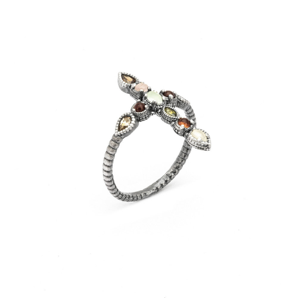 Anillo plata cruz