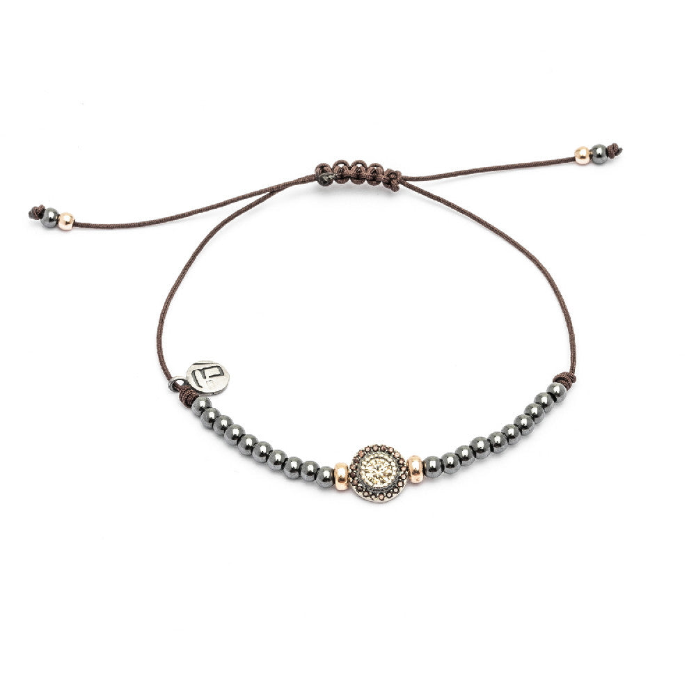 Pulsera plata macramé