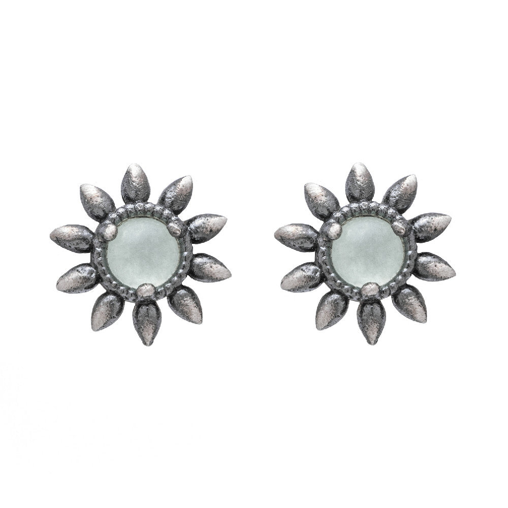 Pendientes sol plata