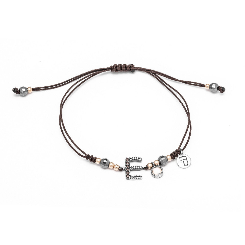 Pulsera plata letra