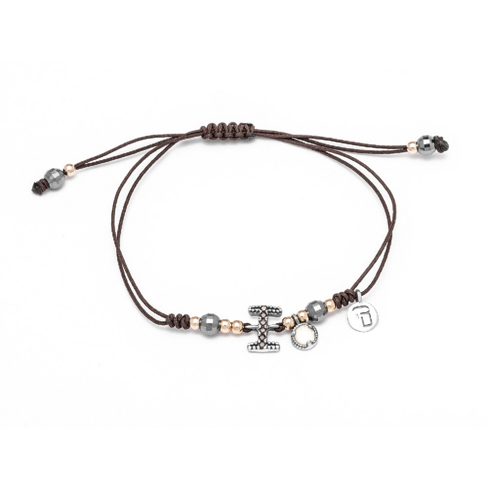 Pulsera plata letra