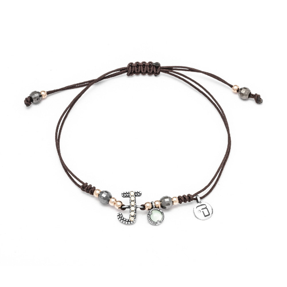 Pulsera plata letra