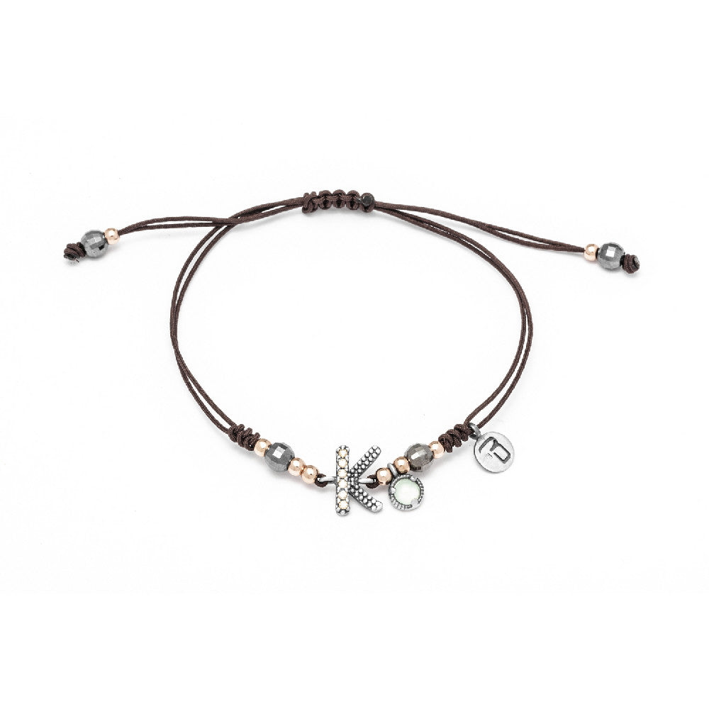 Pulsera plata letra