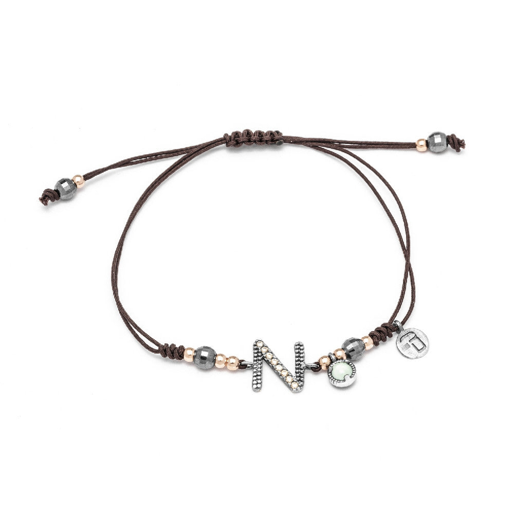 Pulsera plata letra