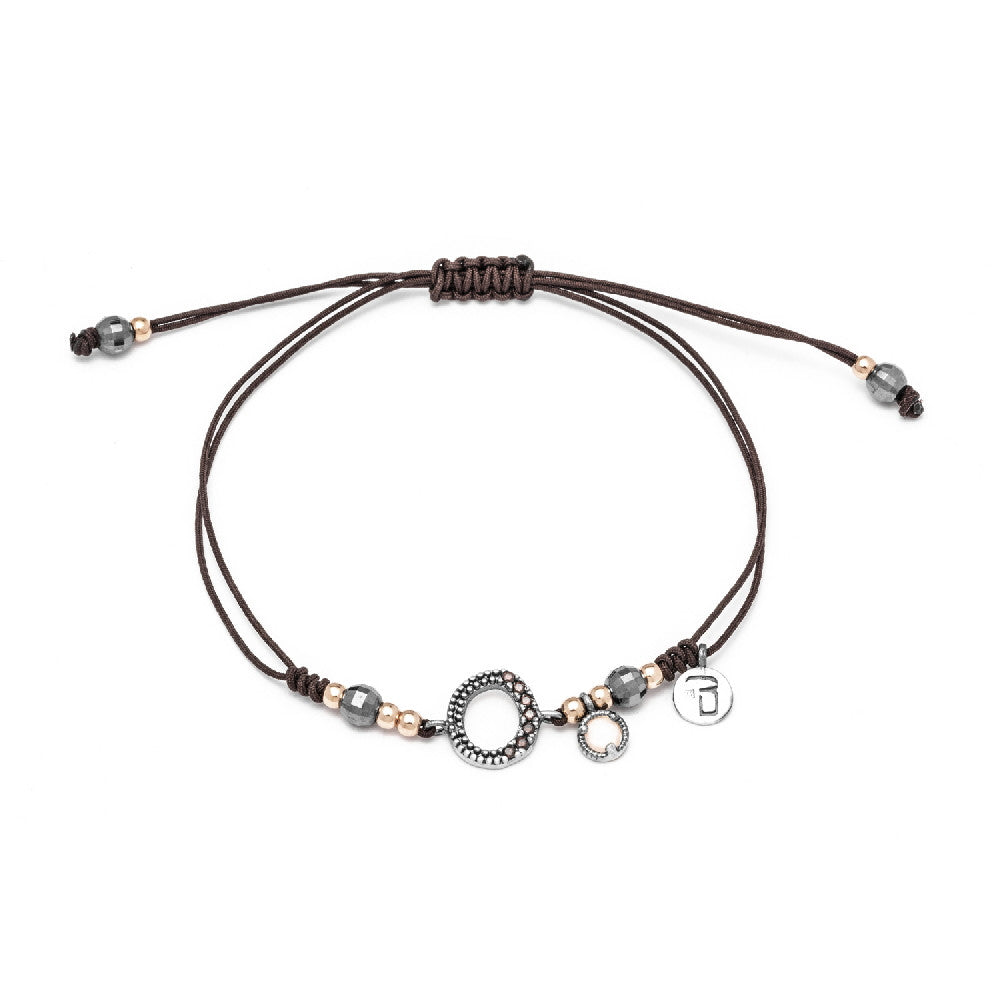 Pulsera plata letra