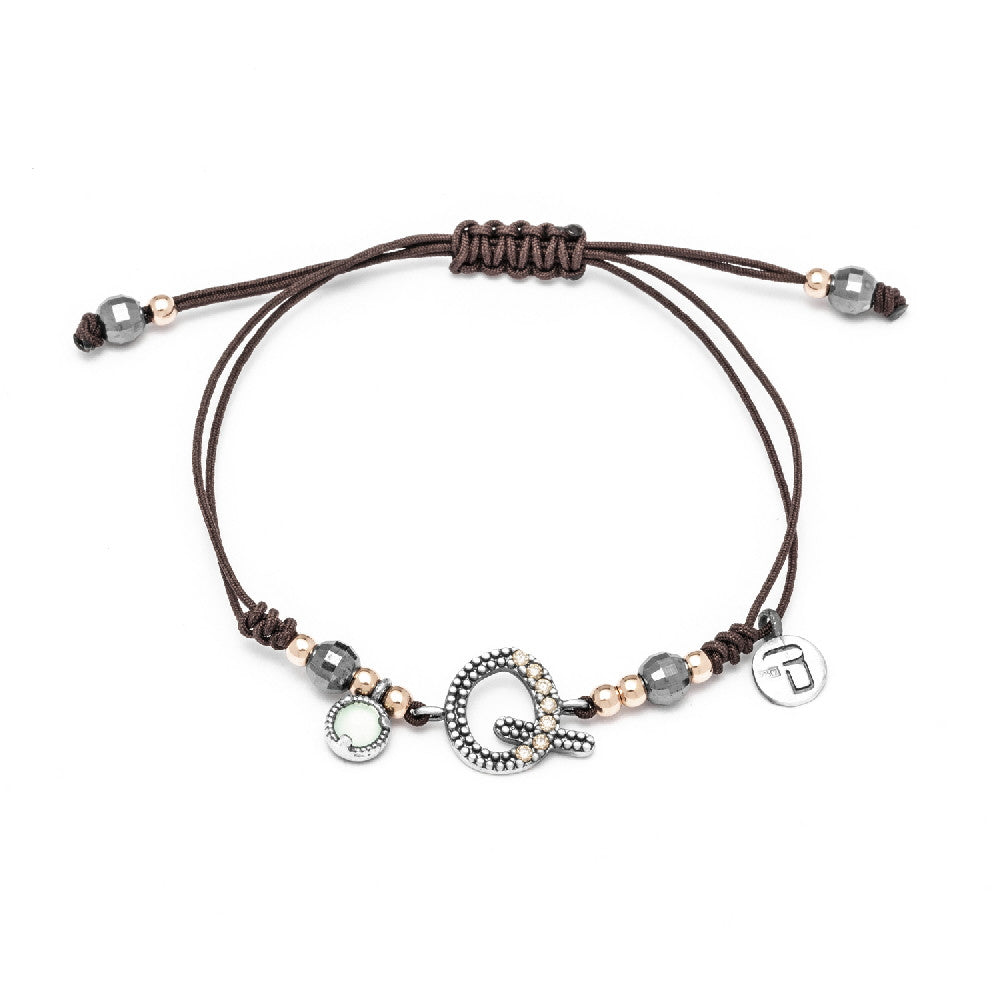 Pulsera plata letra