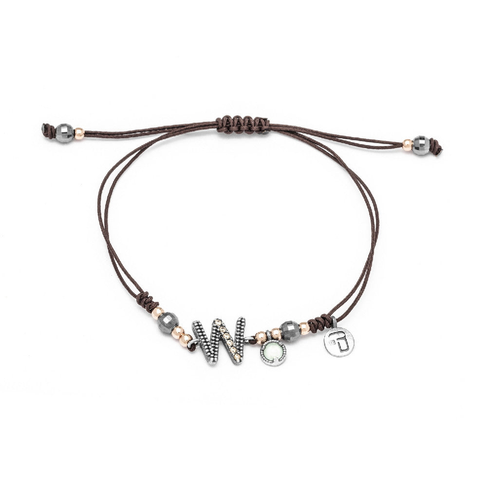 Pulsera plata letra