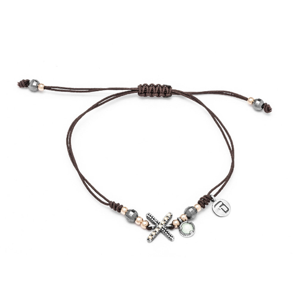 Pulsera plata letra