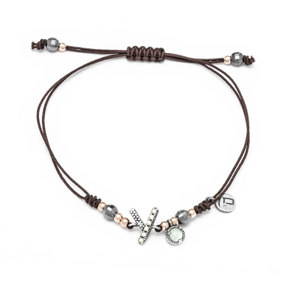Pulsera plata letra