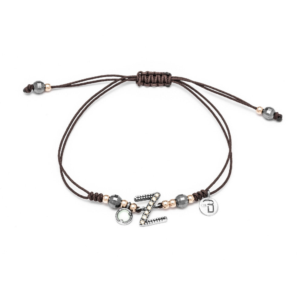 Pulsera plata letra