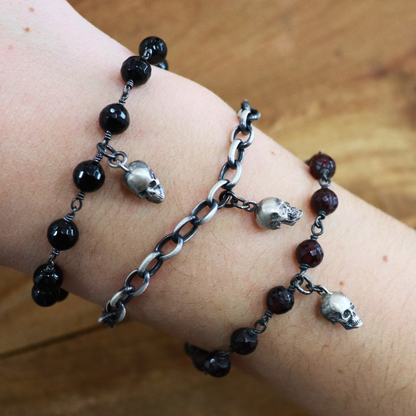 Pulsera Plata Calavera