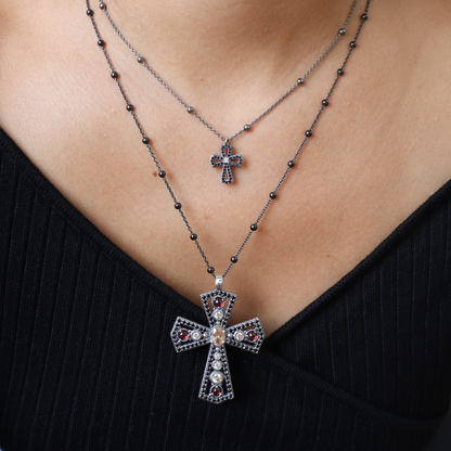 Colgante Cruz Mini Plata