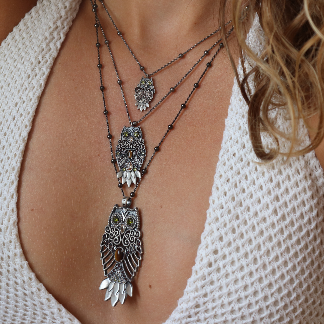 Colgante Plata Buho