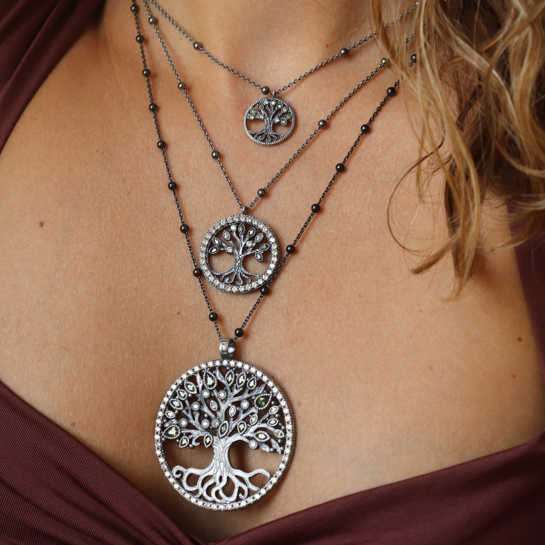 Colgante Plata Árbol