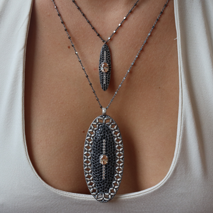 Colgante Plata Ovalado