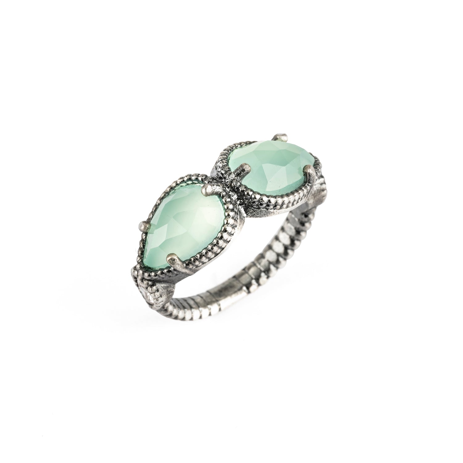 Anillo plata dos lágrimas