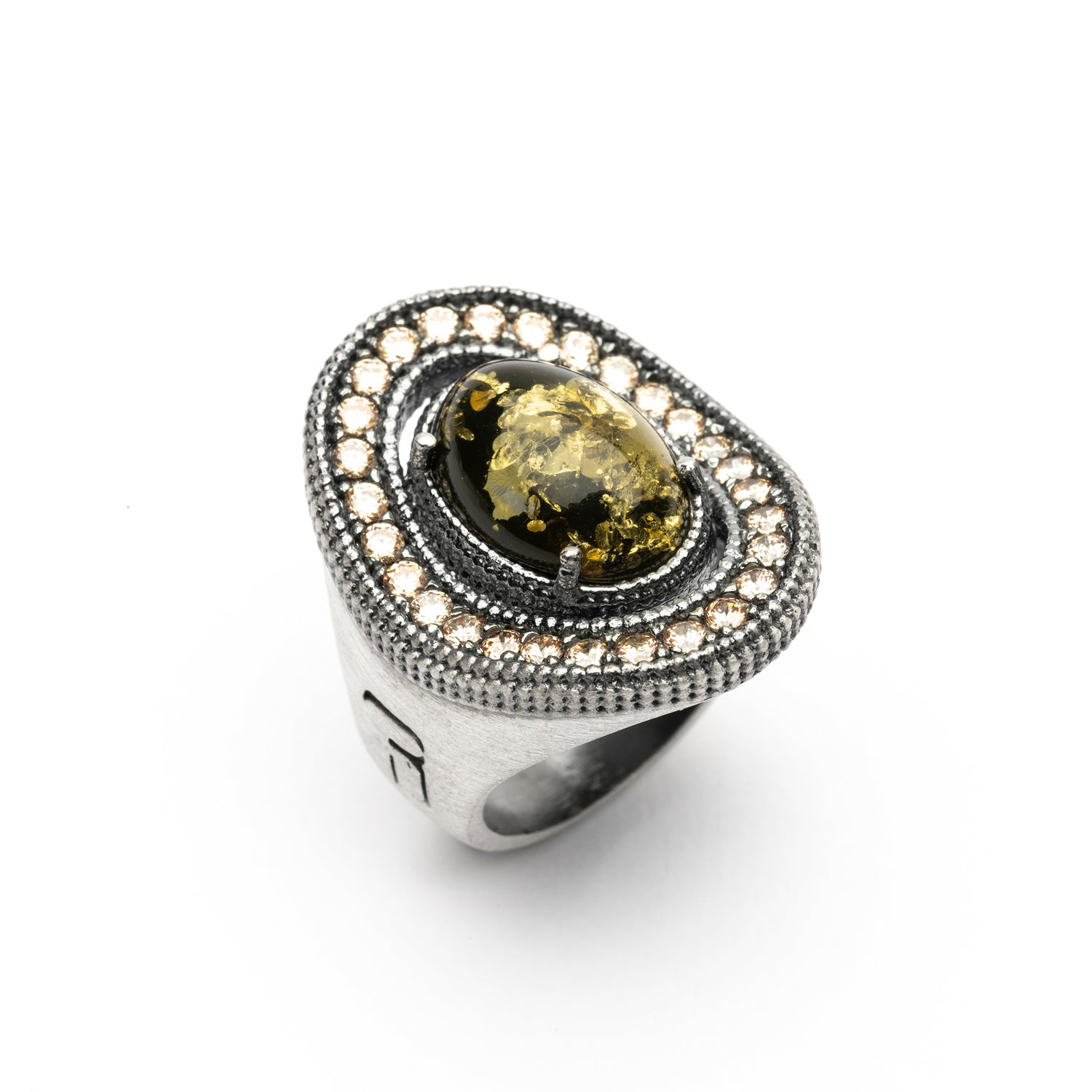 Anillo Plata Ovalado Orla Circonitas