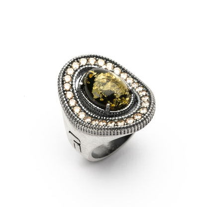 Anillo Plata Ovalado Orla Circonitas