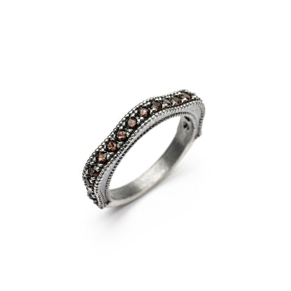 Anillo Plata Ondulado