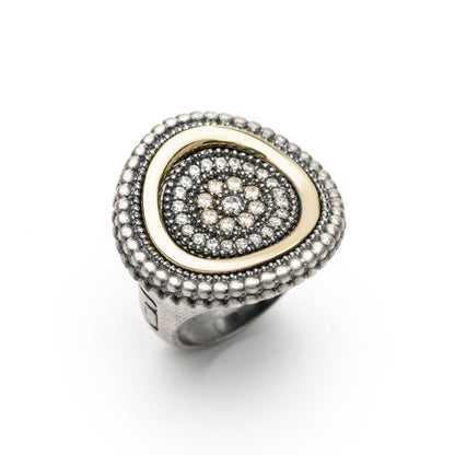 Anillo Plata Bronce Aros