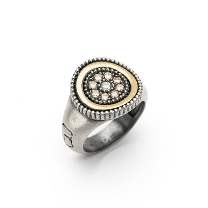 Anillo Plata Bronce Circonitas