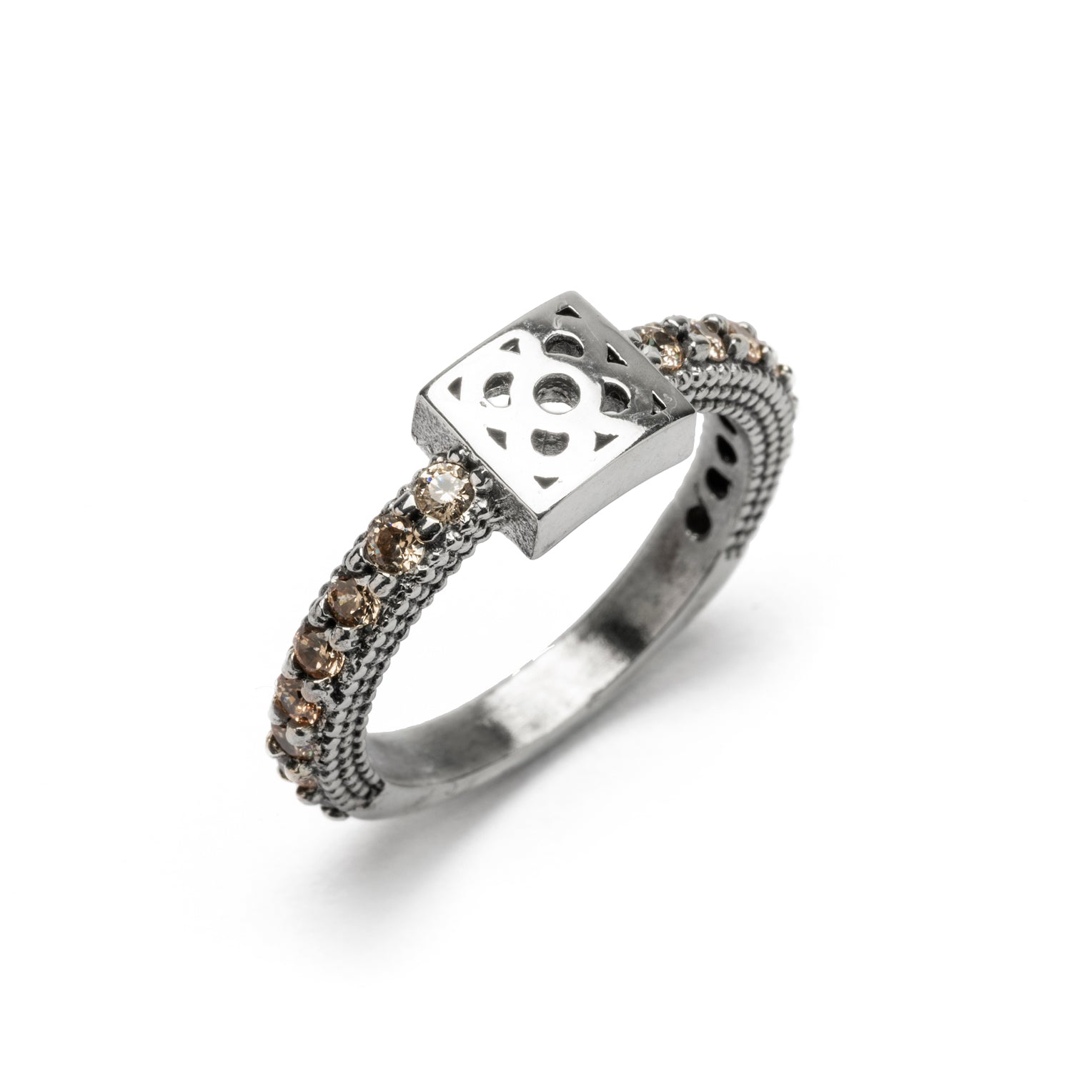 Anillo Plata Panot Aro Circonitas