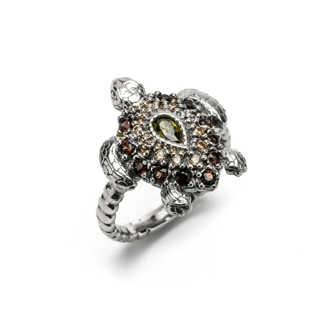 Silver Turtle Ring