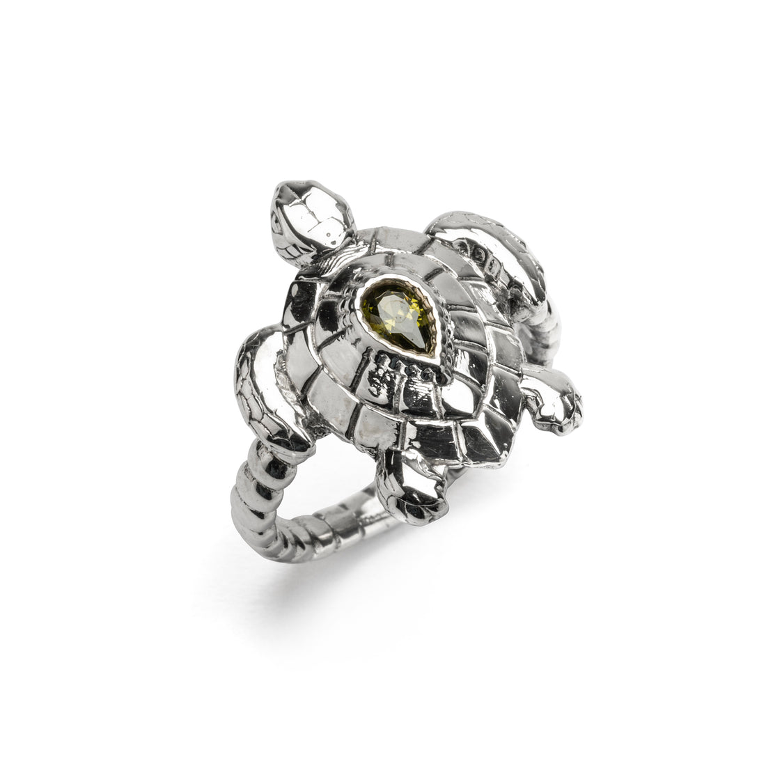 Silver Turtle Ring