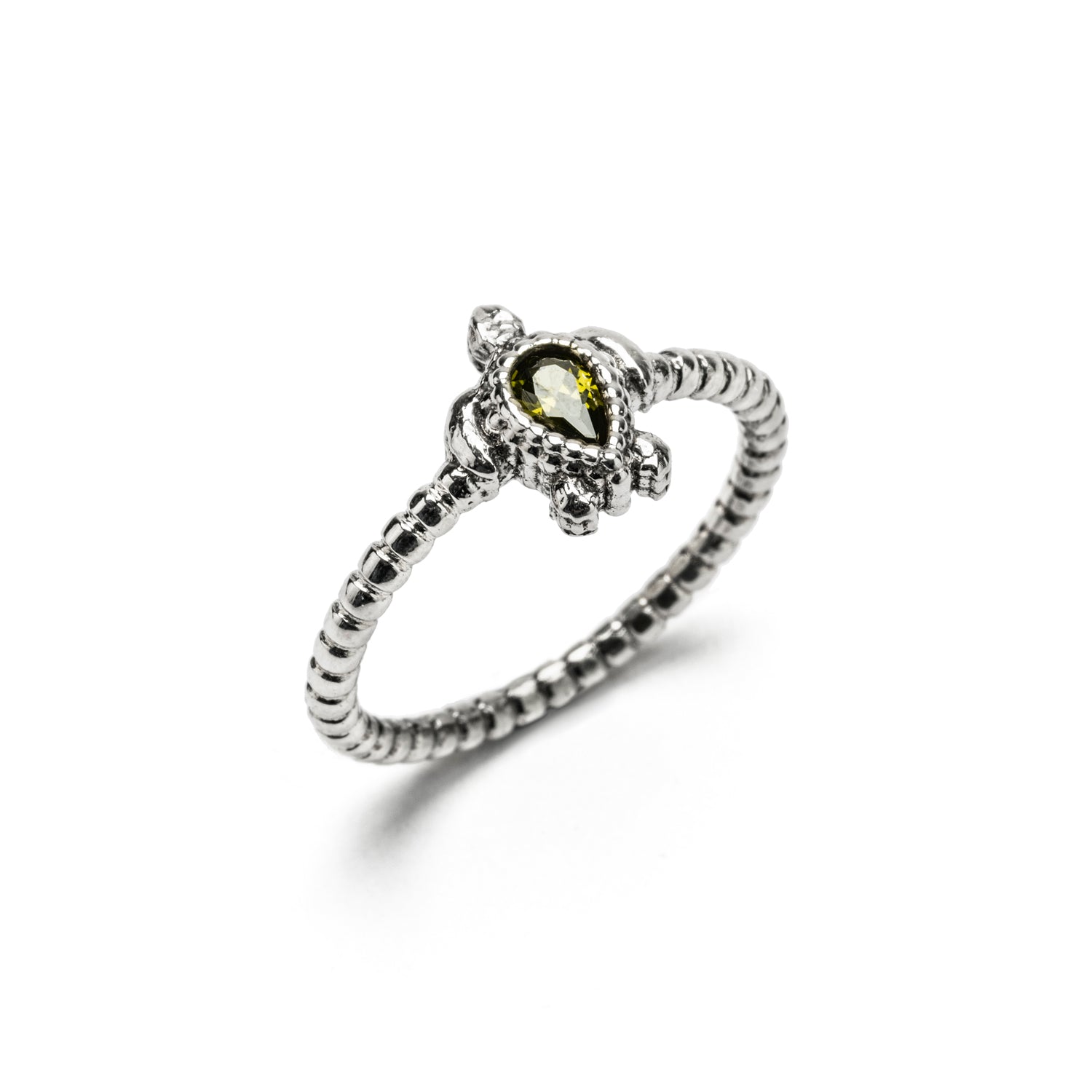 Mini Turtle Silver Ring