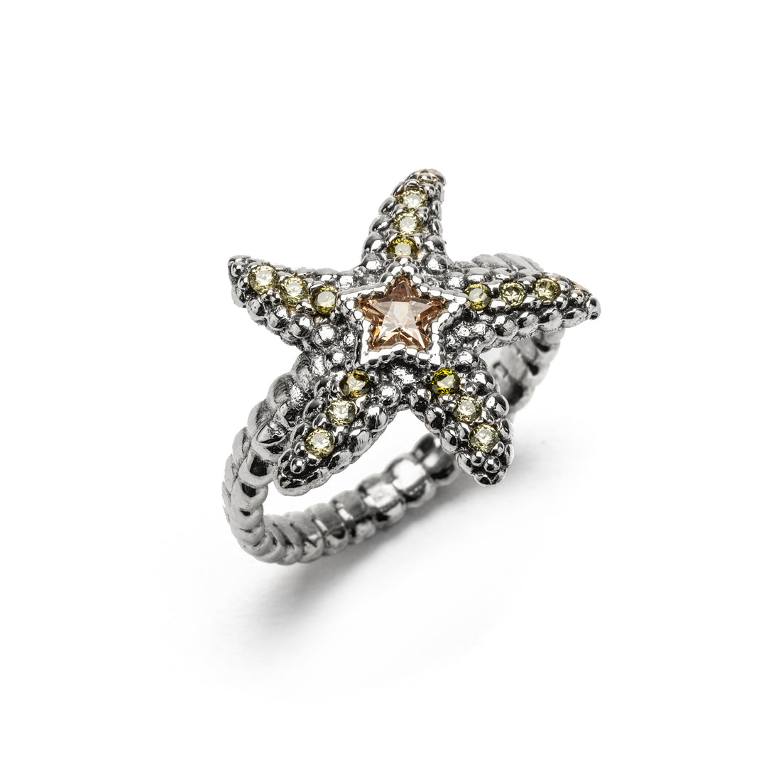 Silver Starfish Ring