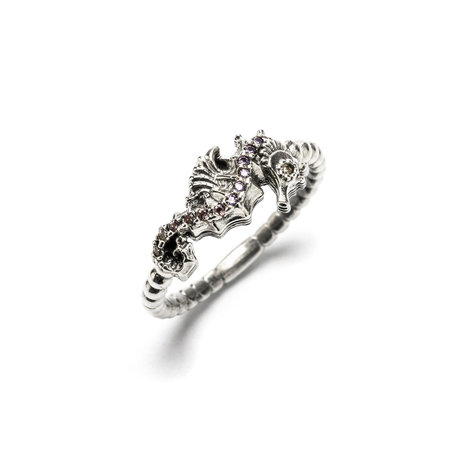 Anillo Pequeño Plata Caballito de Mar