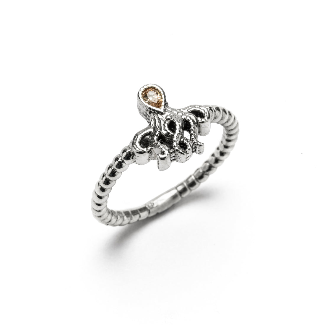 Silver Octopus Ring