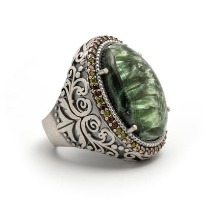 Anillo plata seraphinite