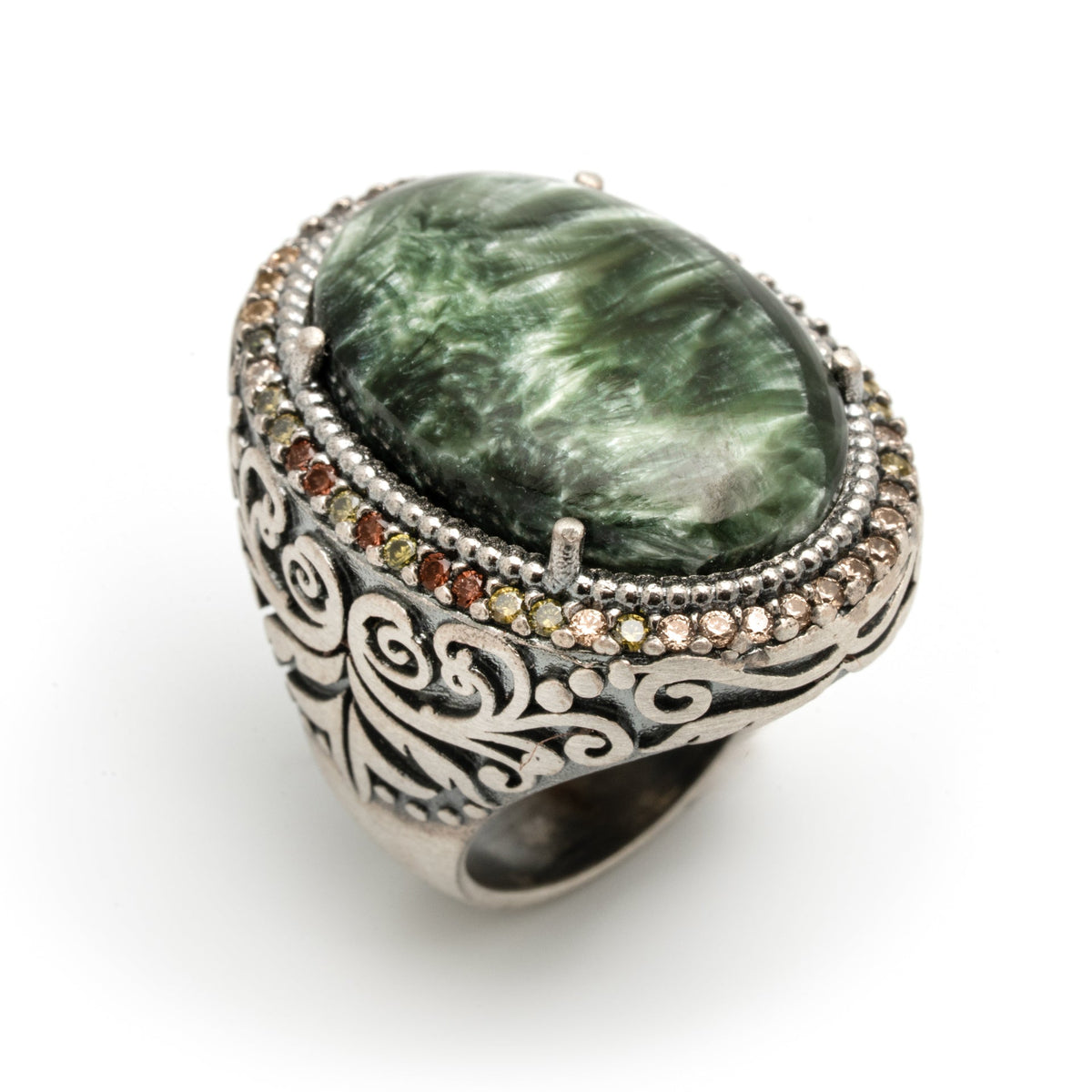 Anillo plata seraphinite