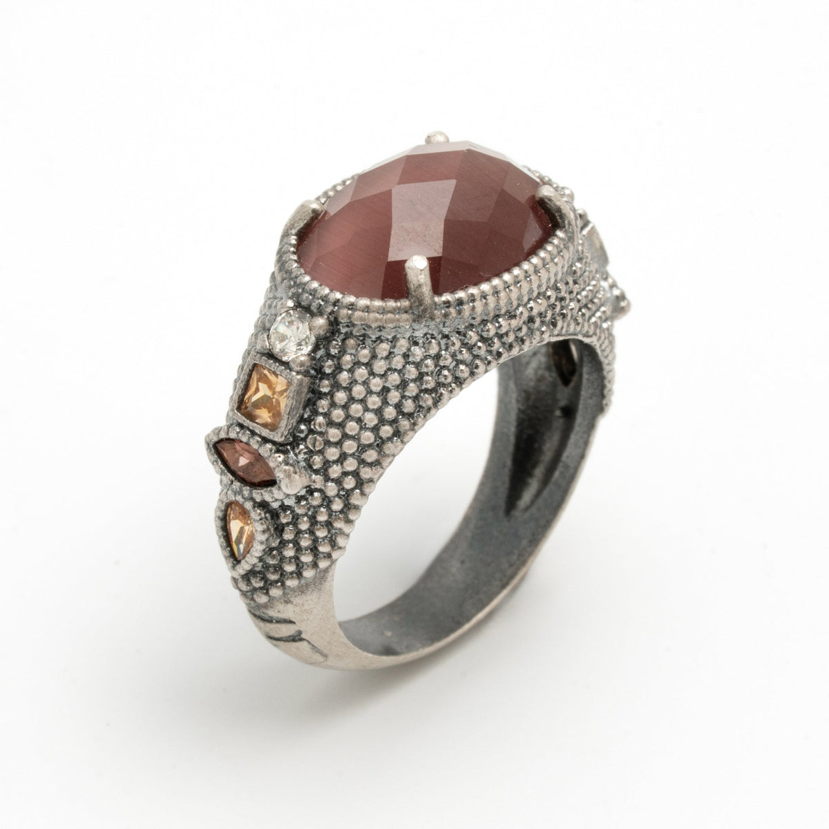 Anillo plata ojo de gato