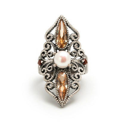 Anillo ancho plata