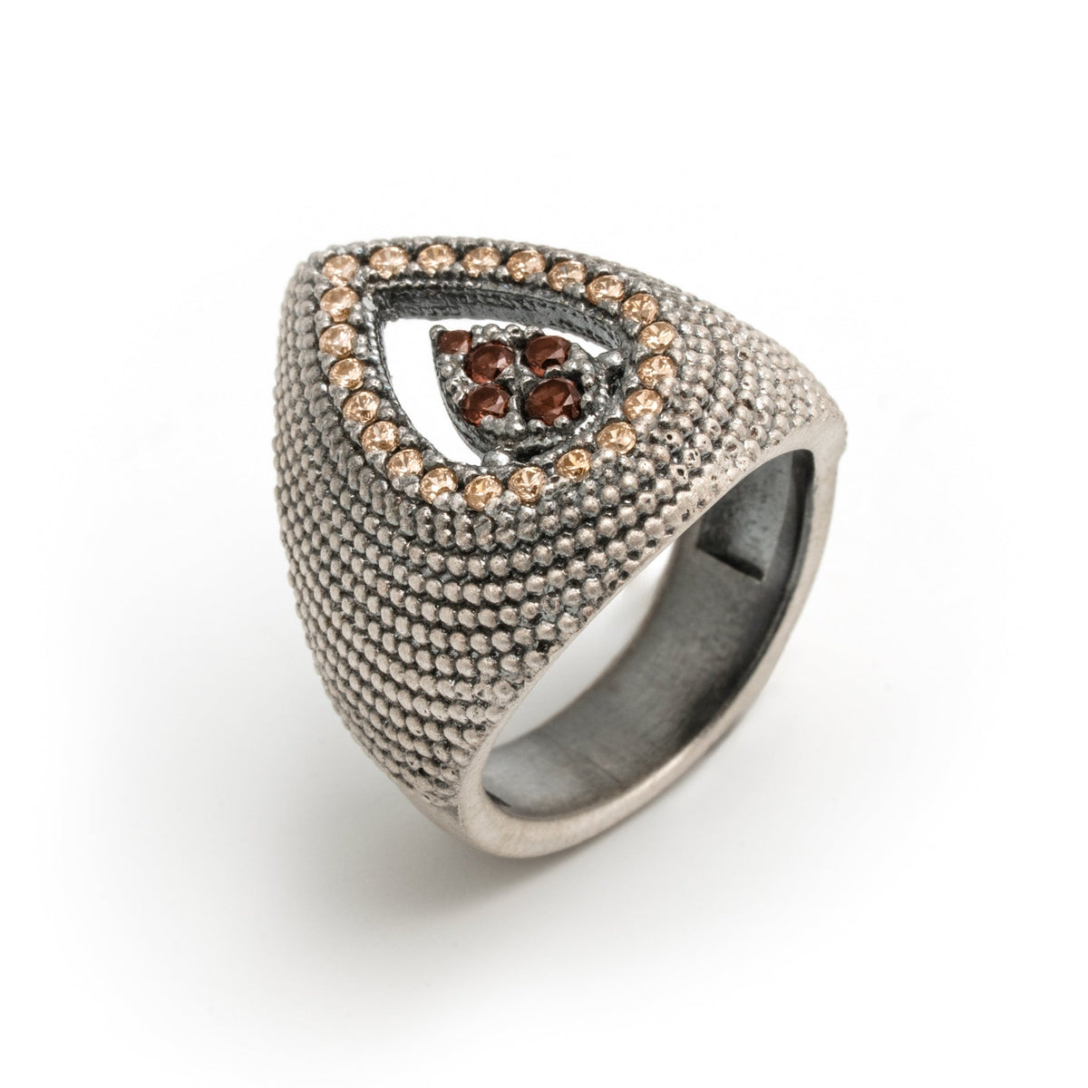 Anillo plata textura