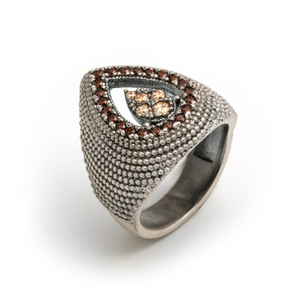Anillo plata textura