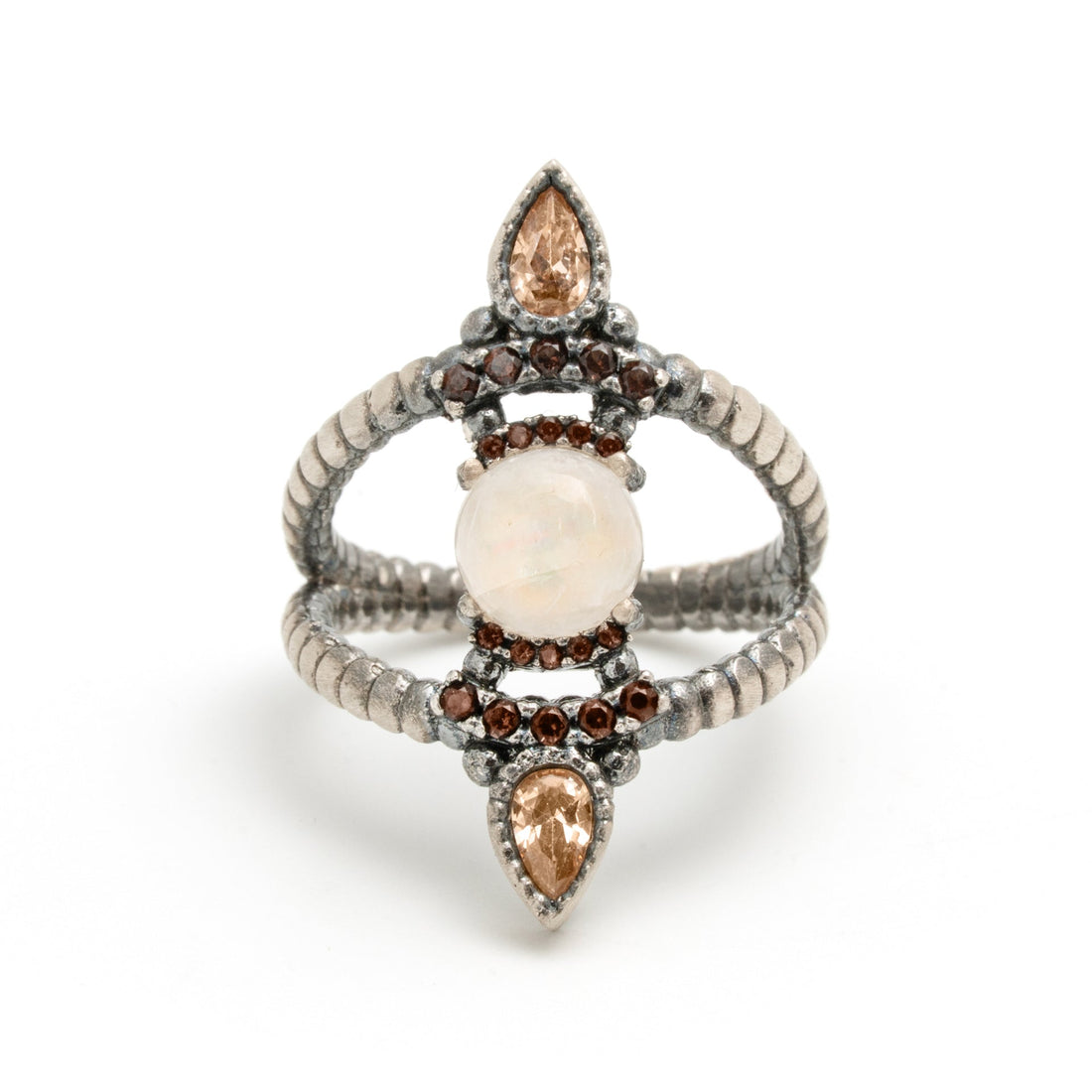 Anillo plata piedra luna