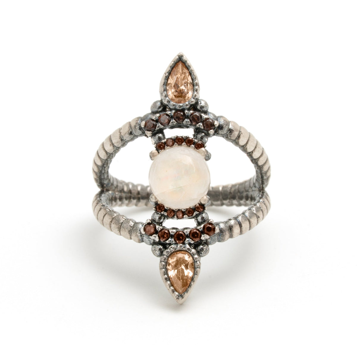Anillo plata piedra luna