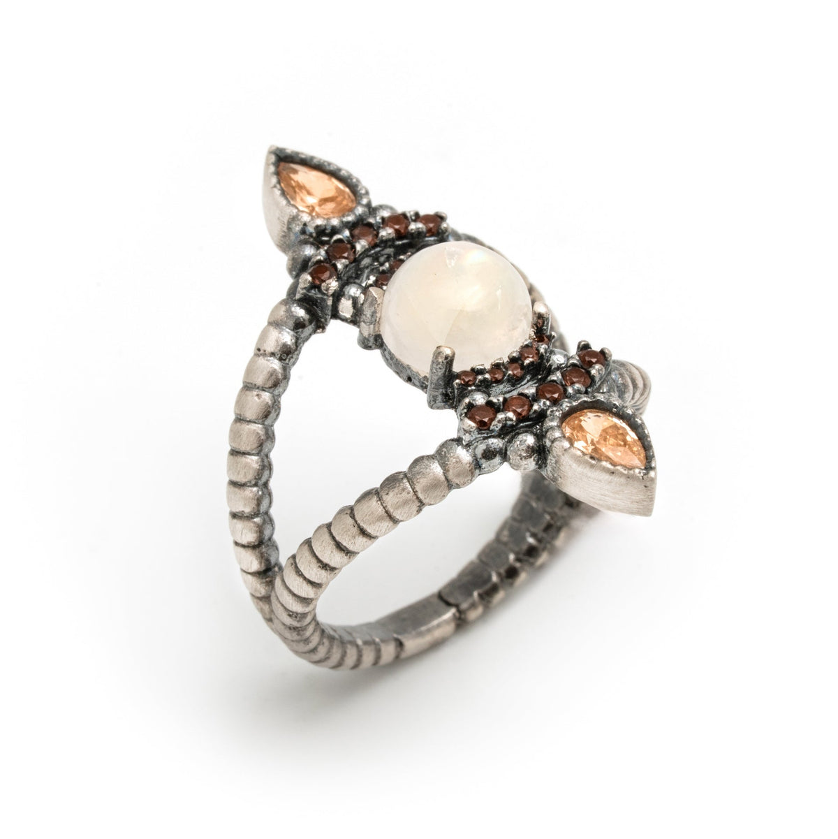 Anillo plata piedra luna