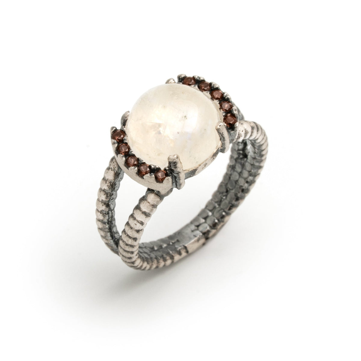 Anillo plata piedra luna