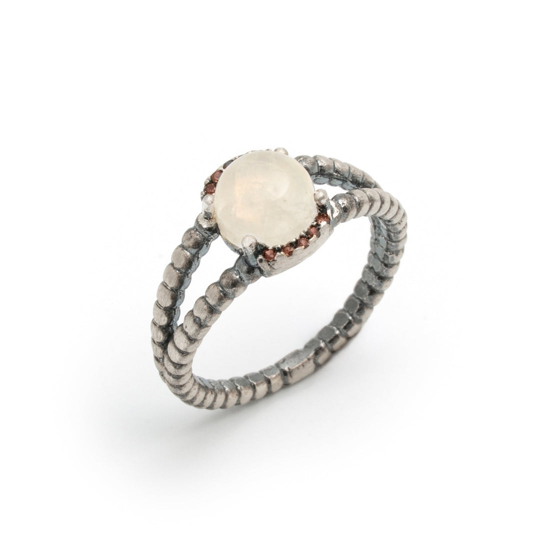 Anillo peq plata piedra luna