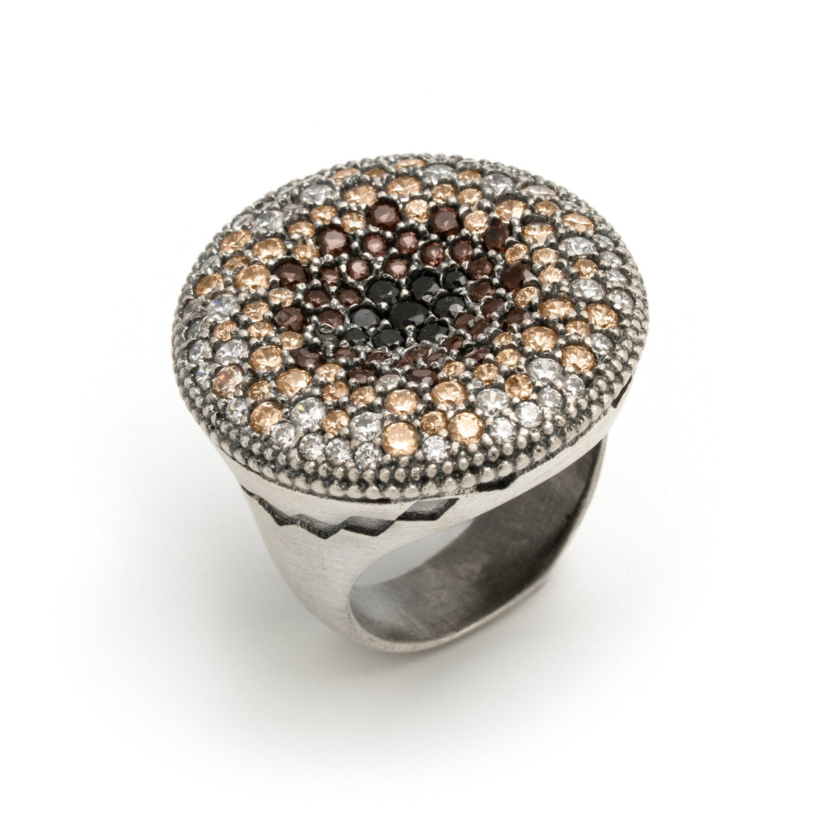 Anillo grande plata