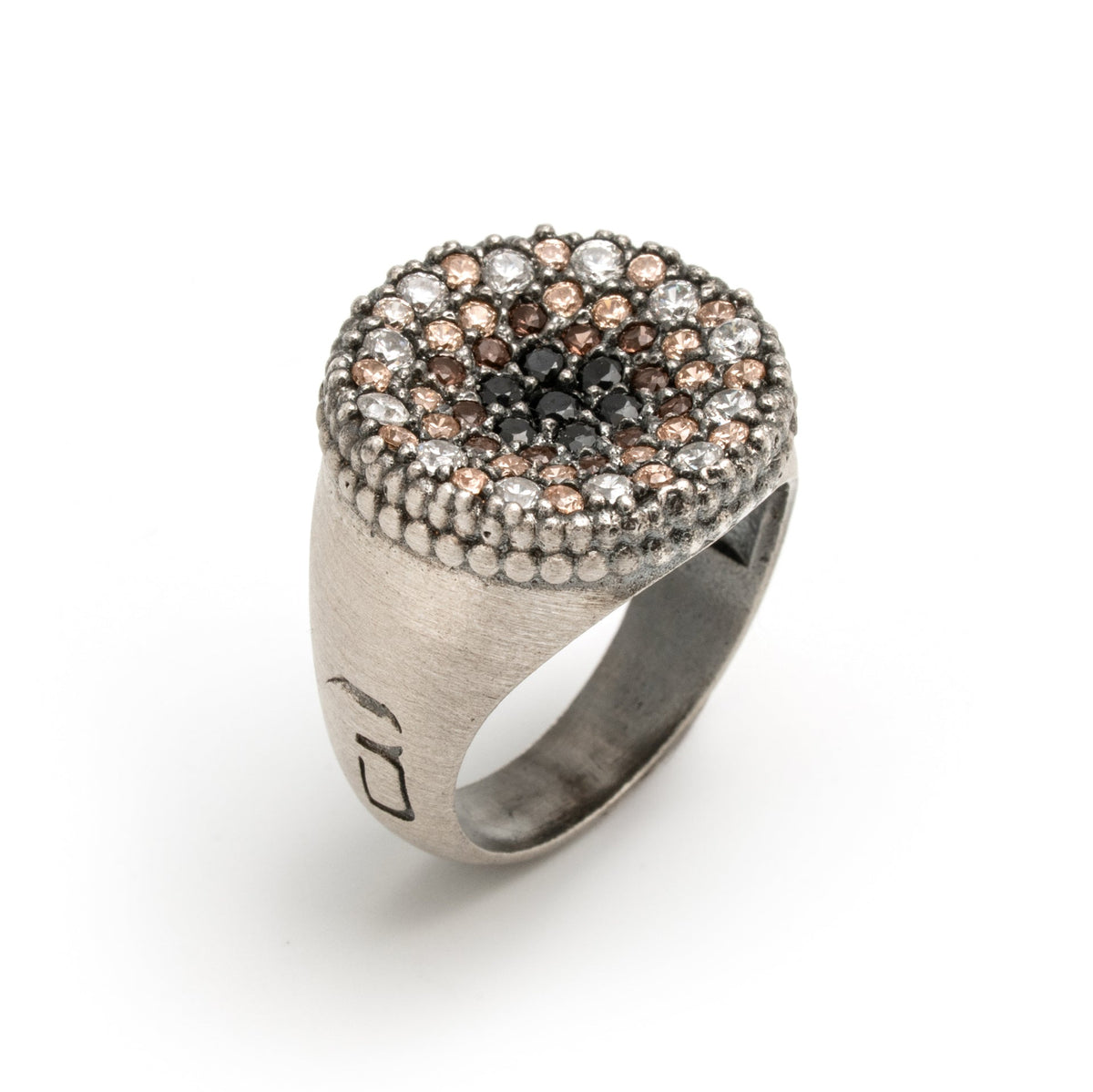 Anillo grande plata