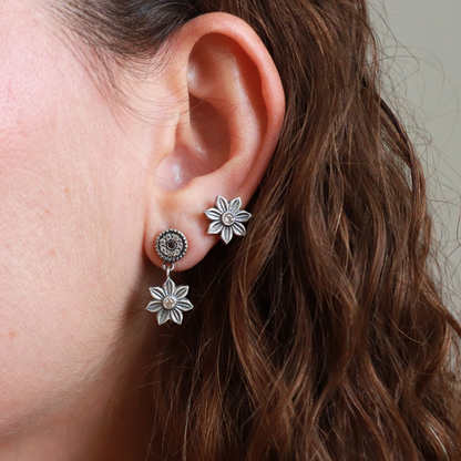 Pendientes Plata Flor Frida
